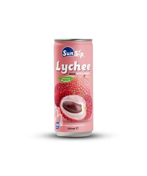 SUNSIP FRUIT JUICE with Lychee – 250 slim can