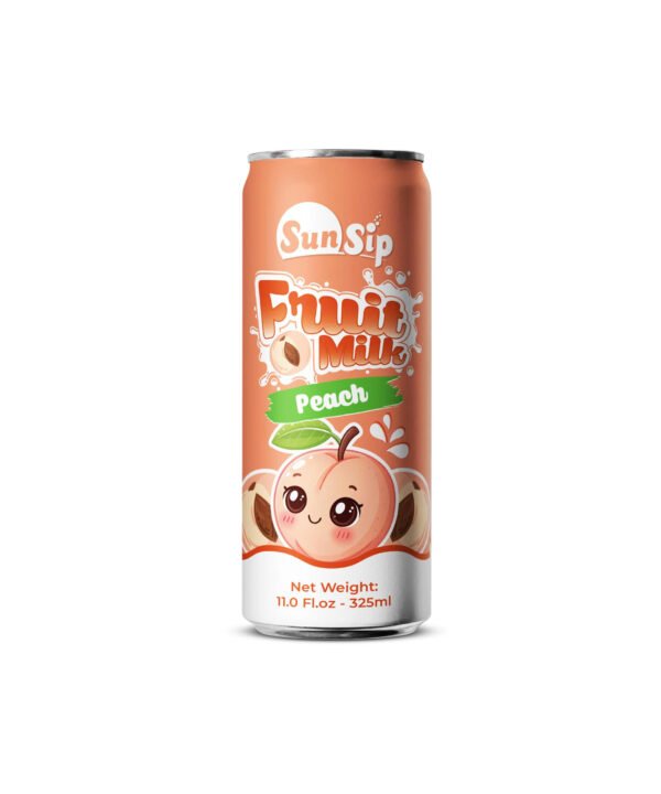 Peach Fruit Milk 325ml Can Private Label