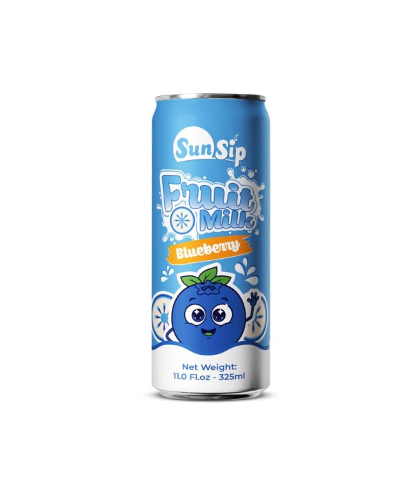 Blueberry Fruit Milk 325ml Can Private Label