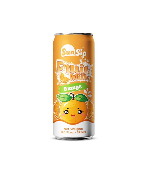 Orange Fruit Milk 325ml Can Private Label